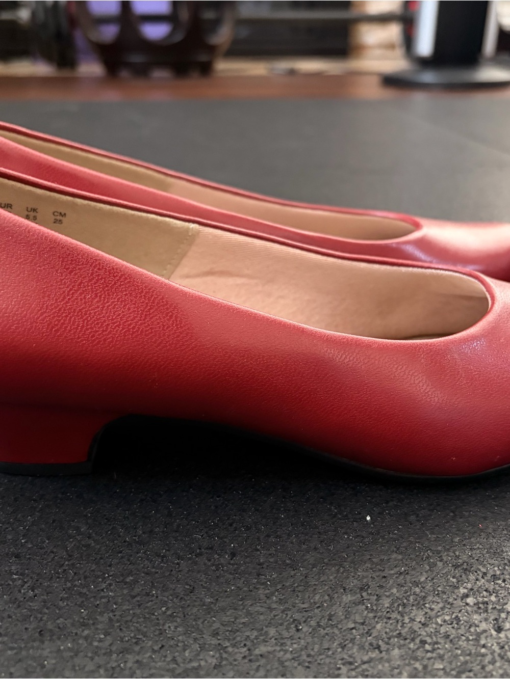 Soft Style Women's Red Low Heel Pumps